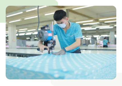 Blanket manufacturing materials and finished textiles