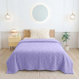 Sherpa Blanket – Periwinkle Purple