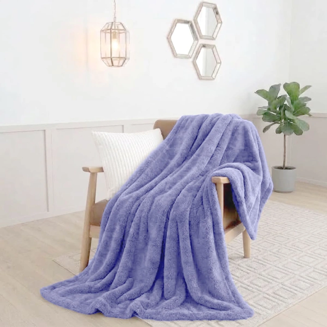 Rabbit Faux Fur Blanket – image 3