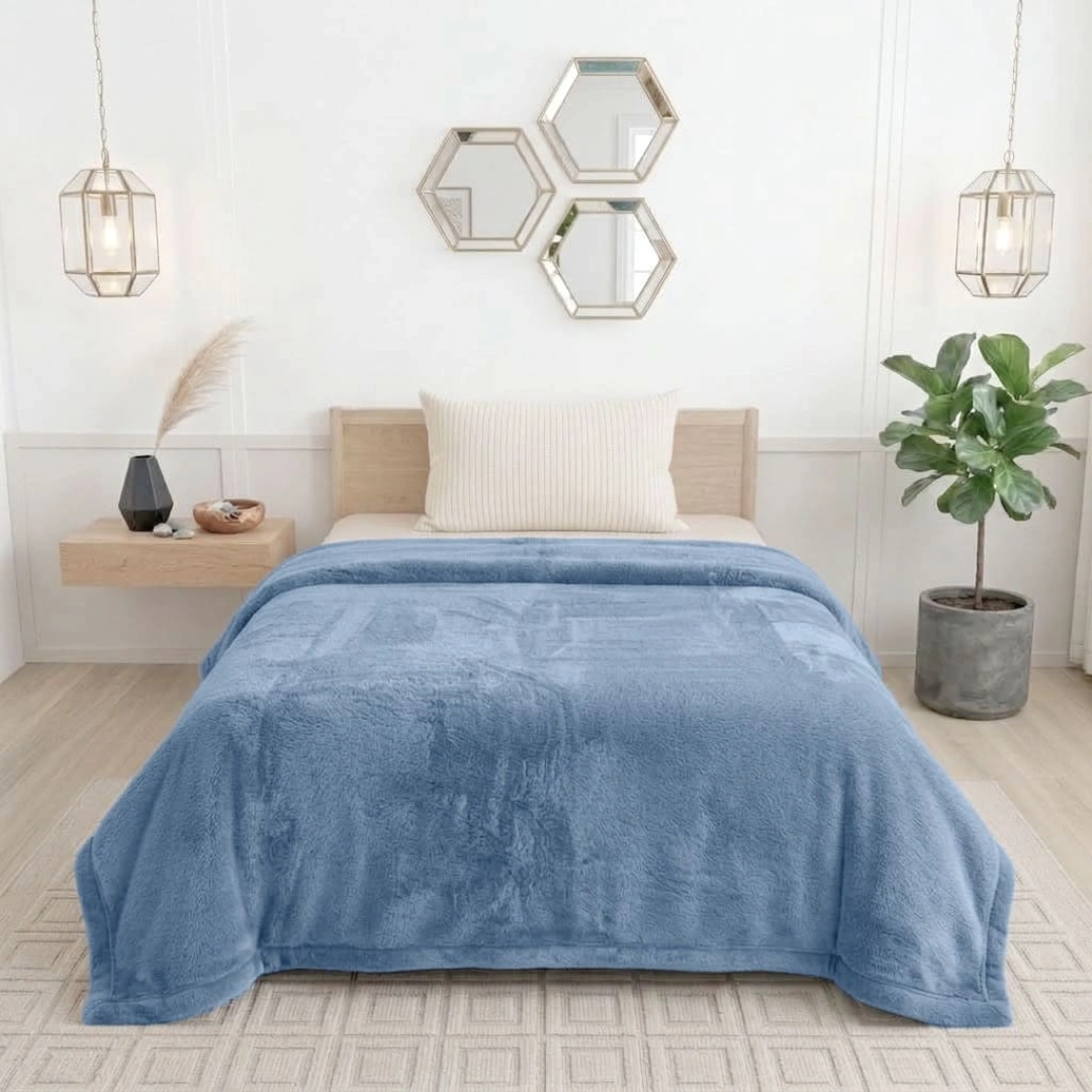 Rabbit Faux Fur Blanket – image 2