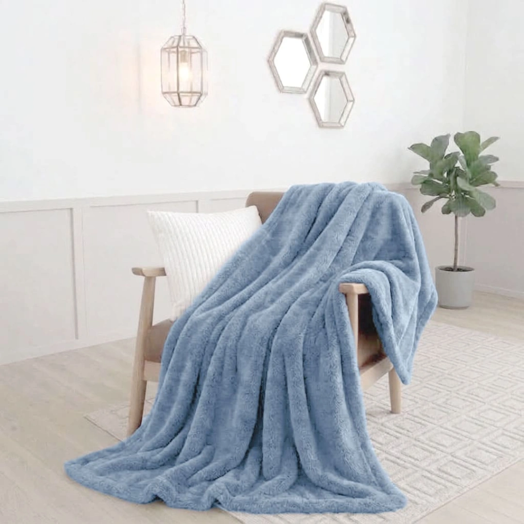 Rabbit Faux Fur Blanket – image 3