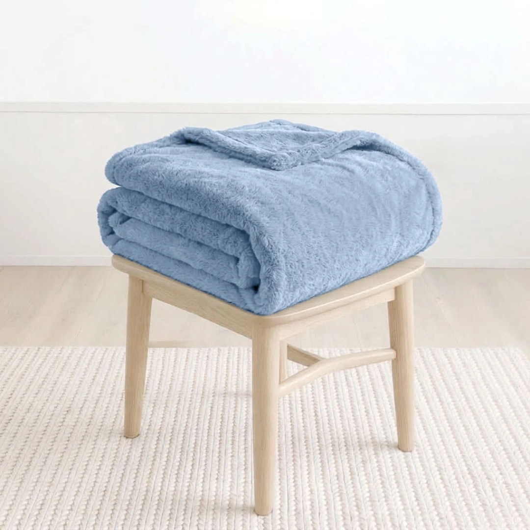 Rabbit Faux Fur Blanket – image 4