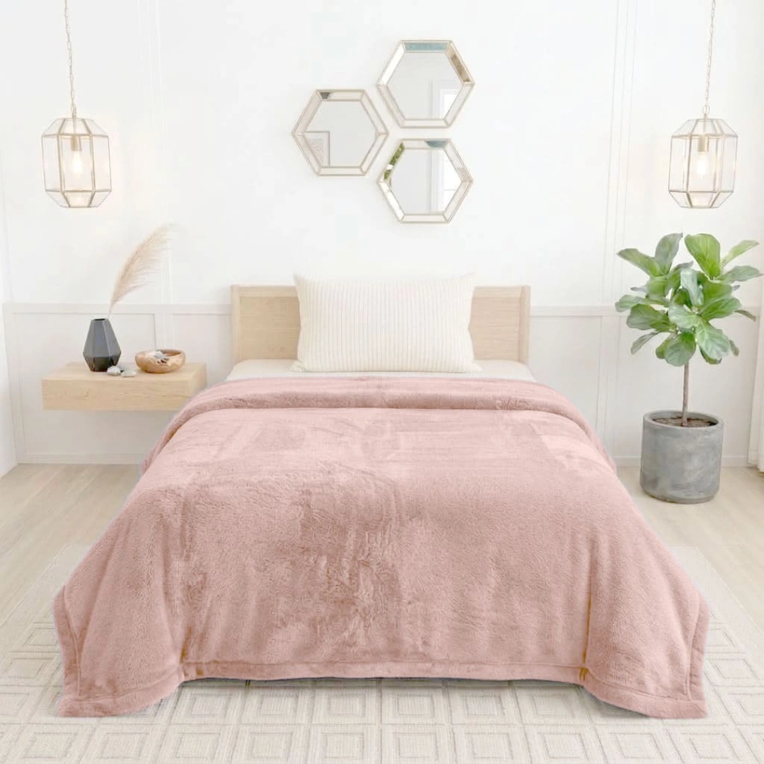 Rabbit Faux Fur Blanket – image 2
