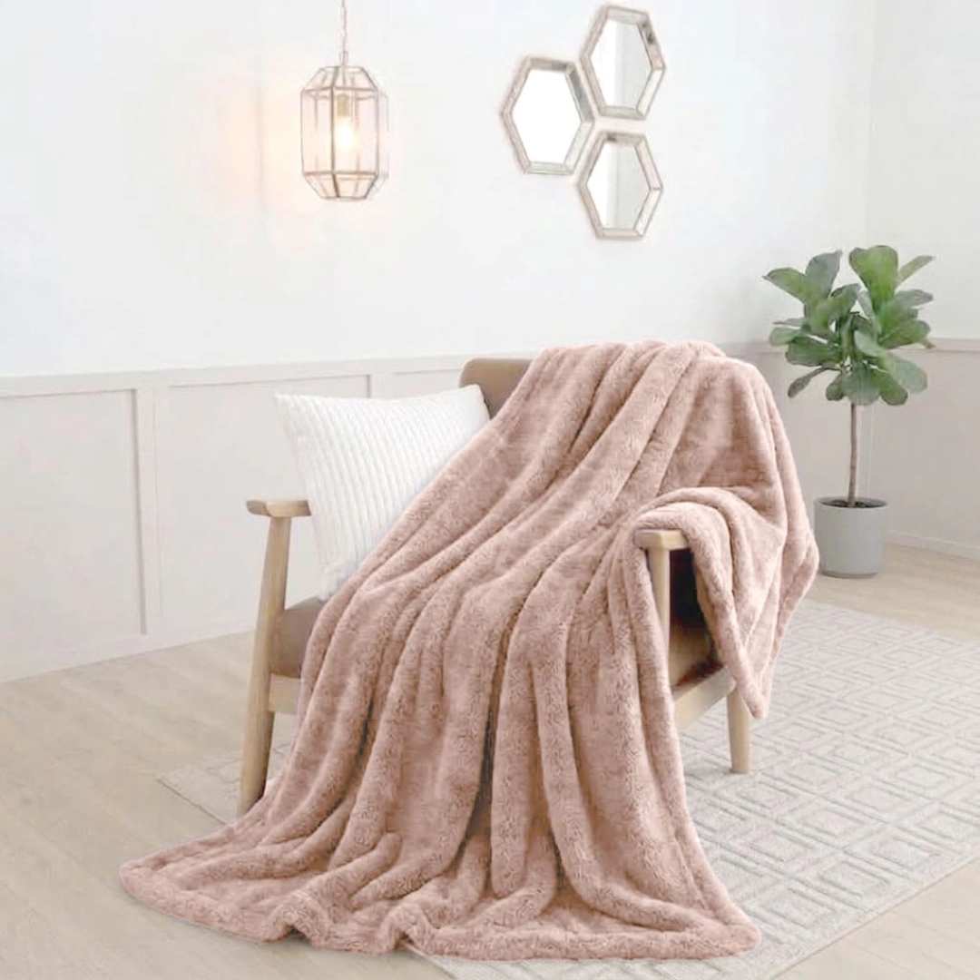 Rabbit Faux Fur Blanket – image 3