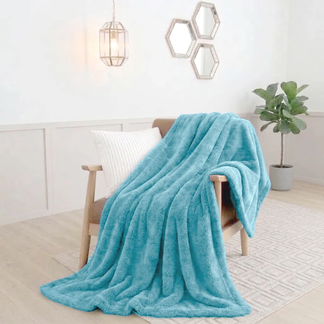 Rabbit Faux Fur Blanket – image 3