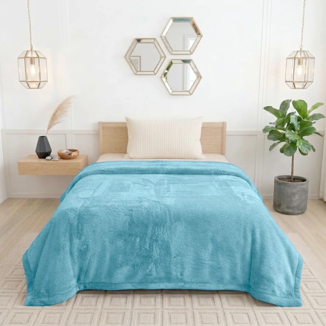 Rabbit Faux Fur Blanket – image 1