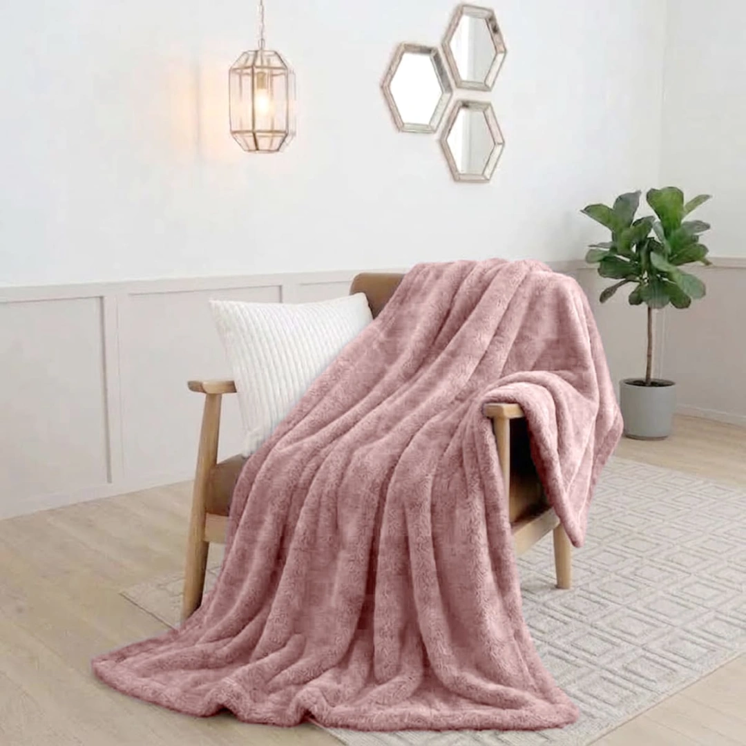 Rabbit Faux Fur Blanket – image 3