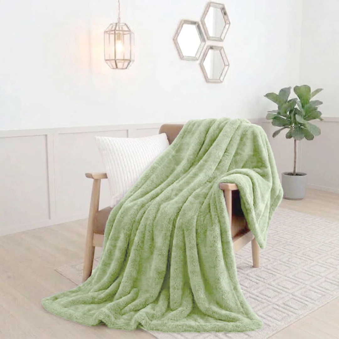 Rabbit Faux Fur Blanket – image 3