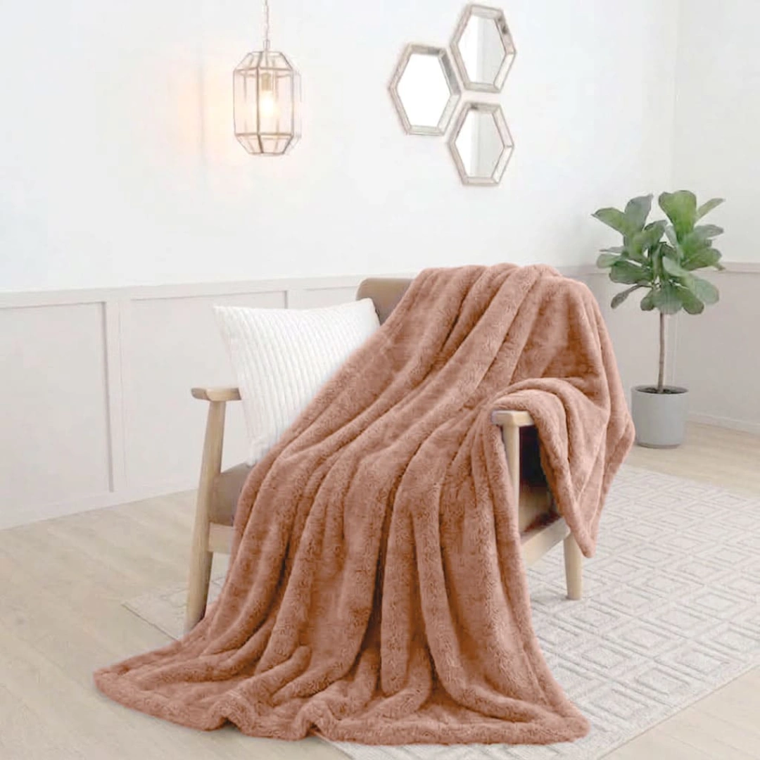 Rabbit Faux Fur Blanket – image 3