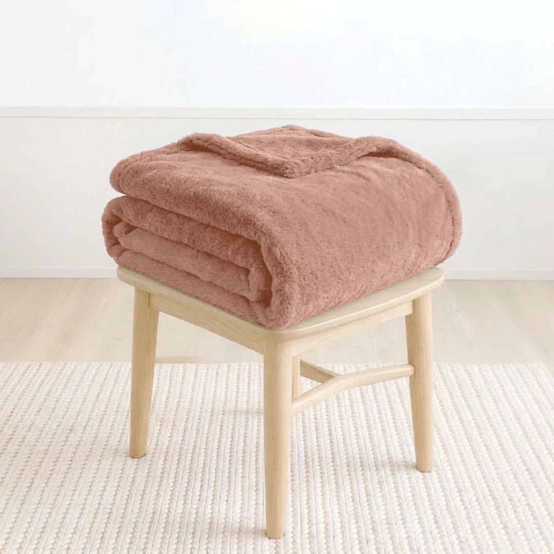 Rabbit Faux Fur Blanket – image 4