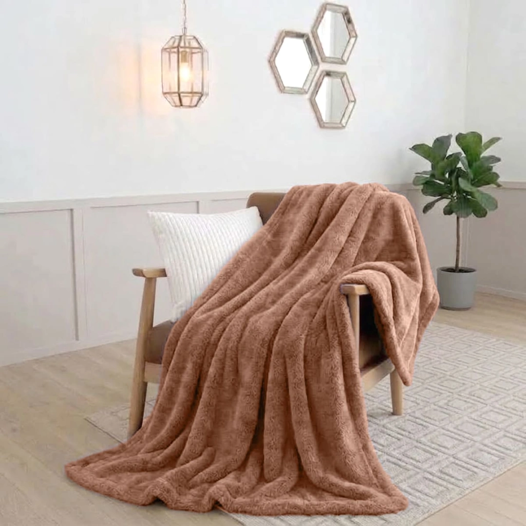 Rabbit Faux Fur Blanket – image 3