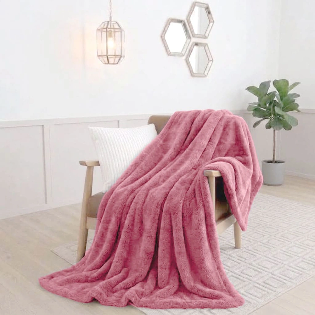 Rabbit Faux Fur Blanket – image 3