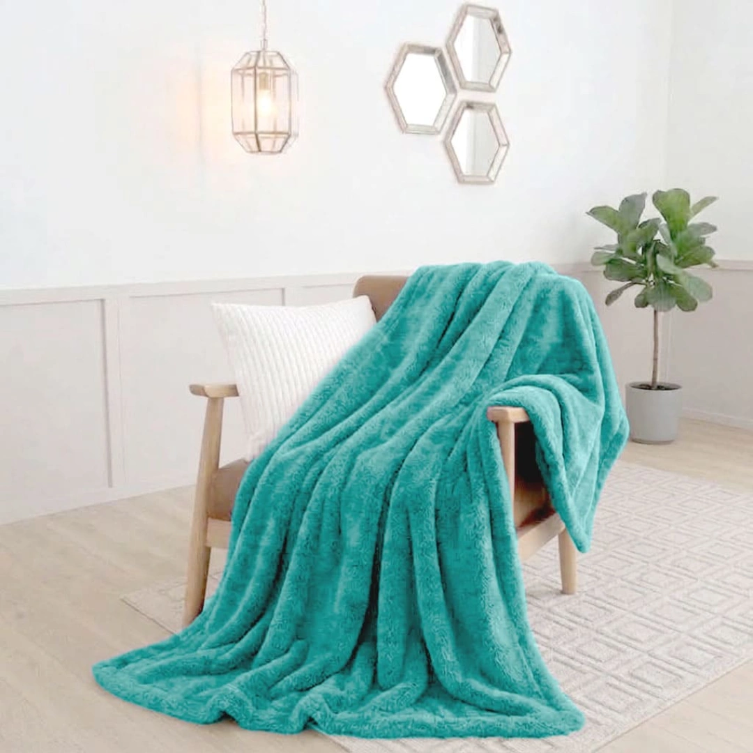 Rabbit Faux Fur Blanket – image 3