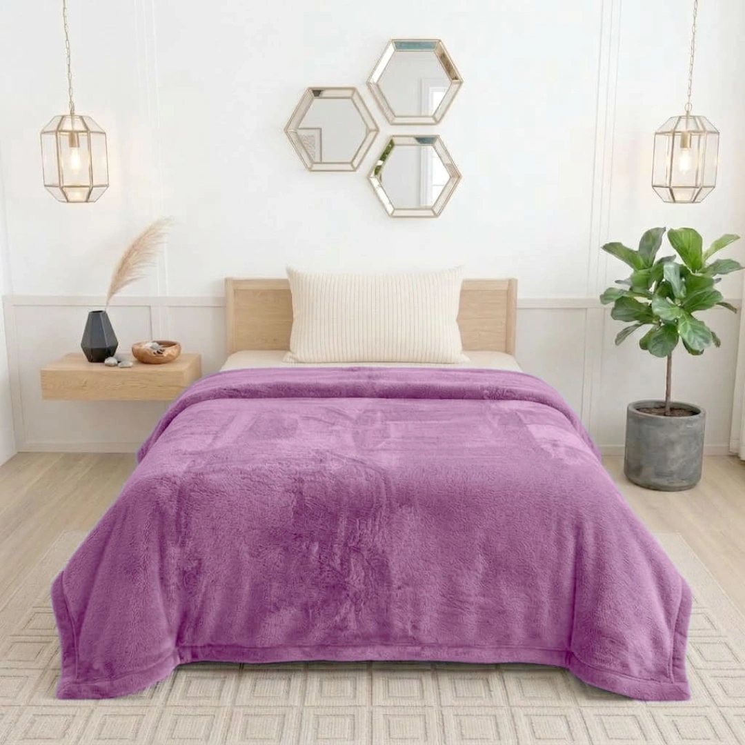 Rabbit Faux Fur Blanket – image 2