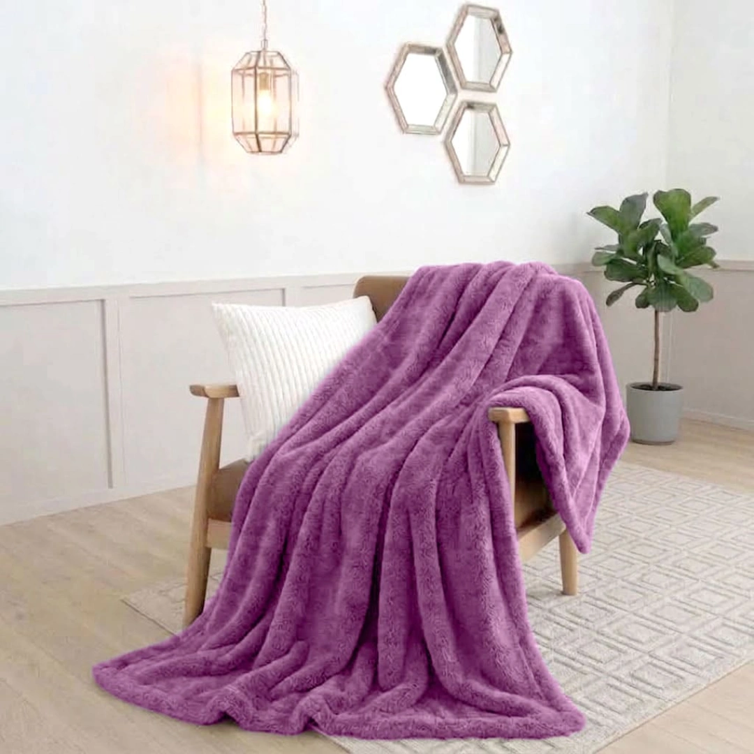Rabbit Faux Fur Blanket – image 3