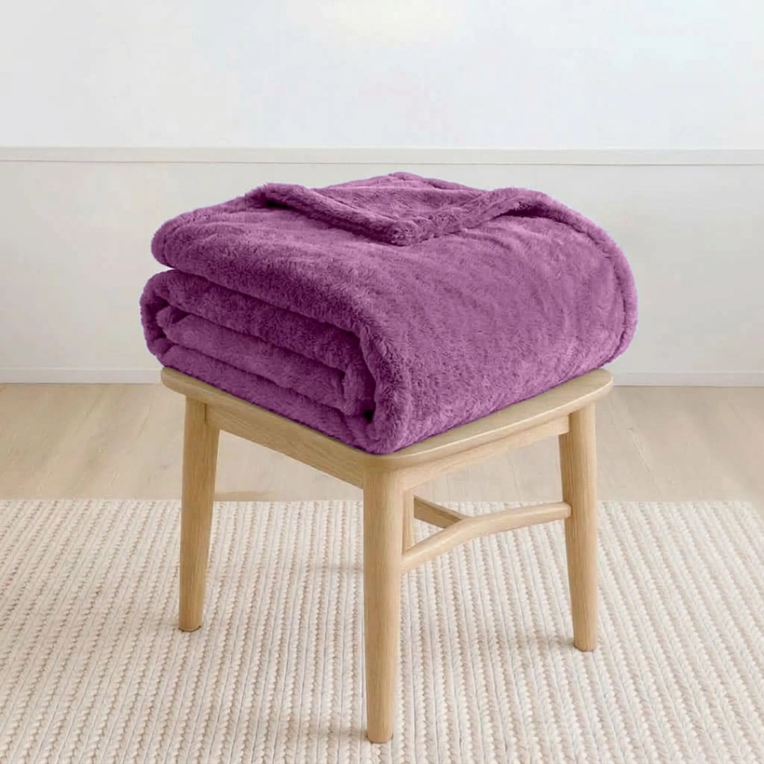Rabbit Faux Fur Blanket – image 4