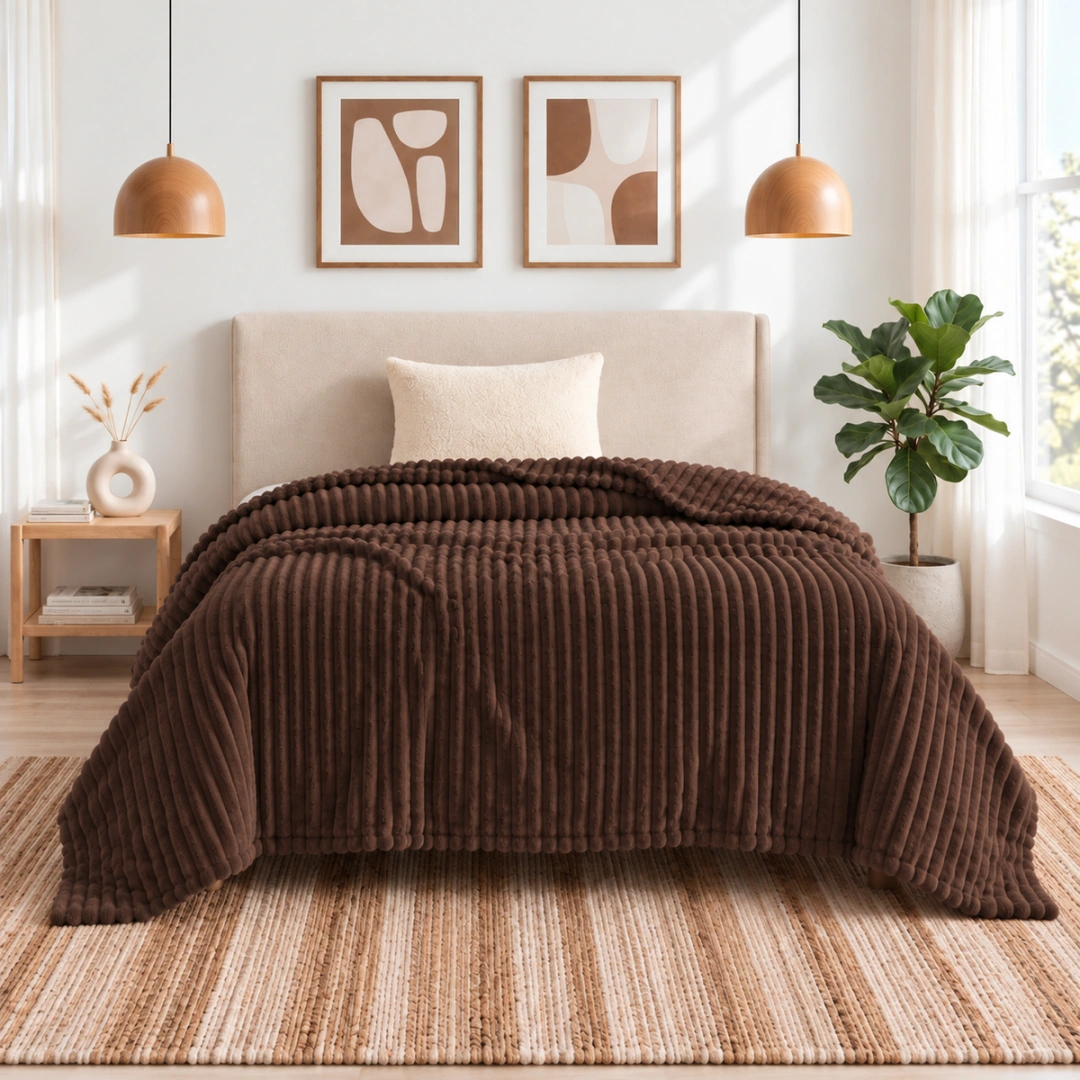 Corduroy Blanket 290 GSM – image 1