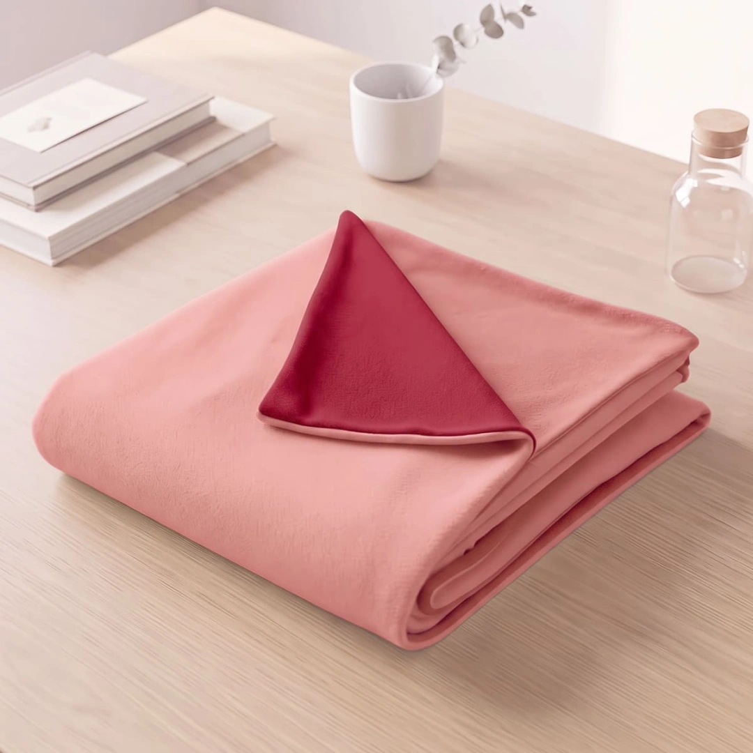 Reversible Fleece Blanket – Two-Tone Reversible Design – image 3