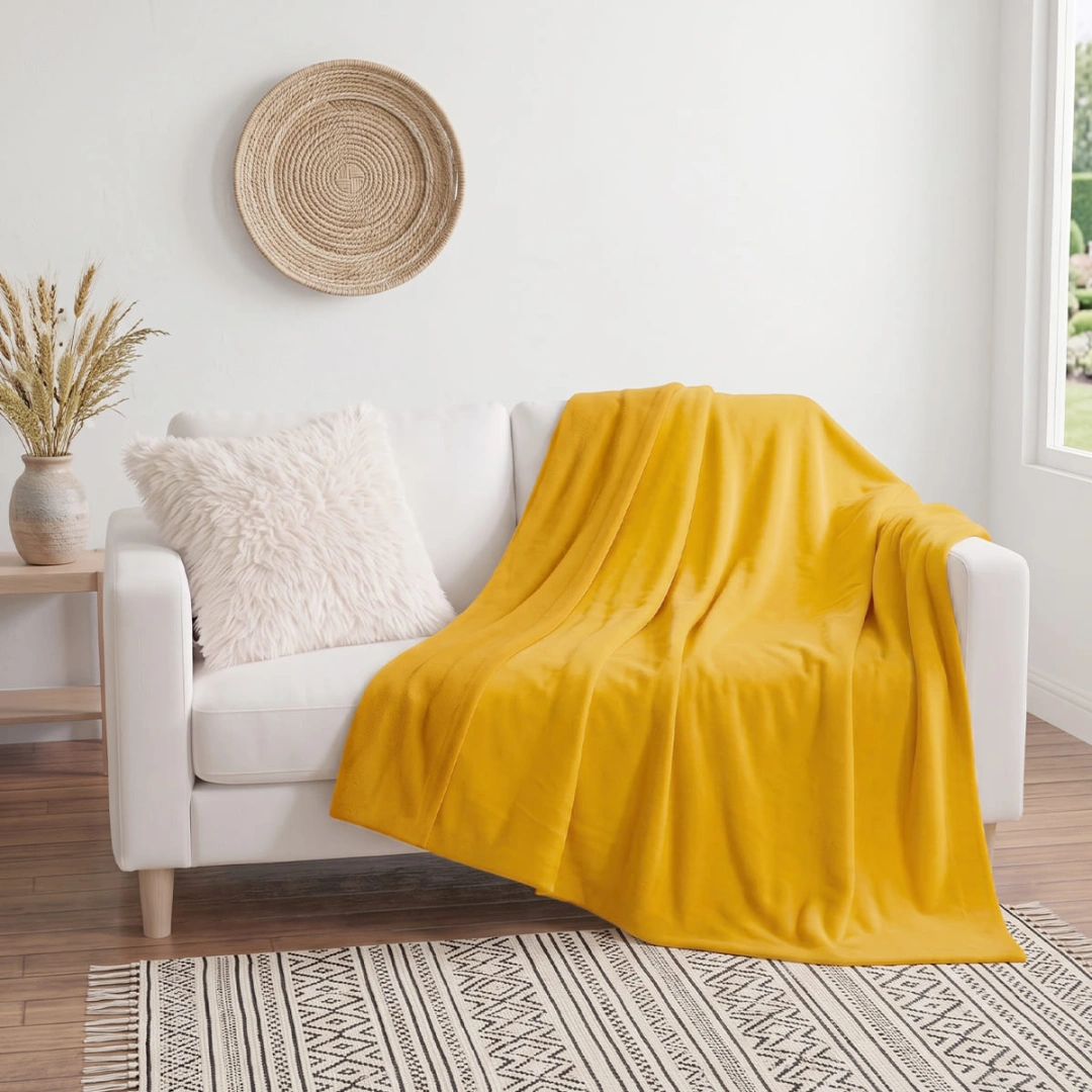 Reversible Fleece Blanket – Two-Tone Reversible Design – image 2