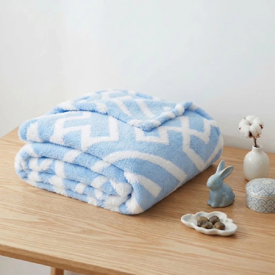 Jacquard Blanket – Puzzle Design – image 5