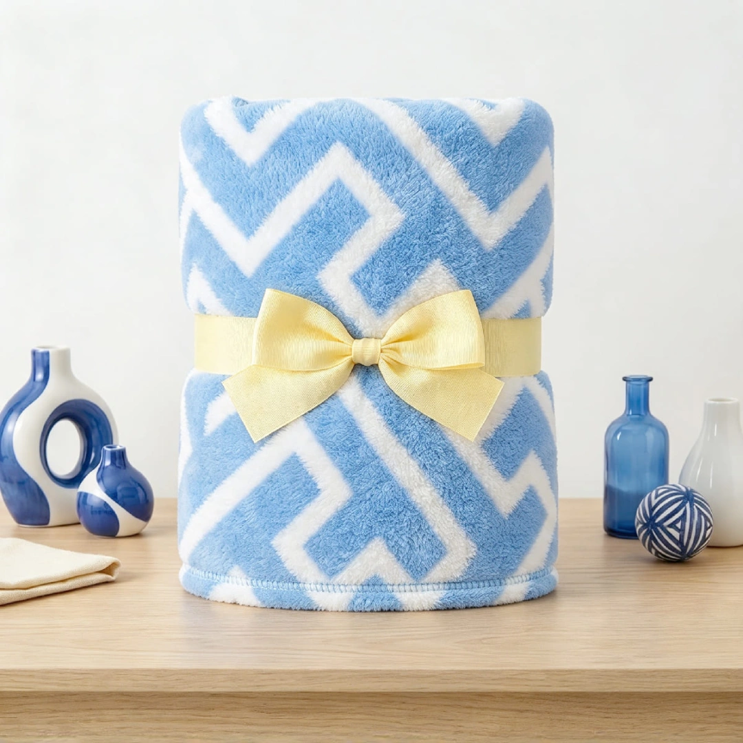 Jacquard Blanket – Puzzle Design – image 9