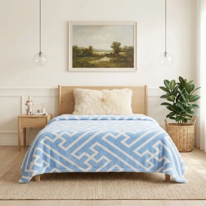 Jacquard Blanket – Puzzle Design