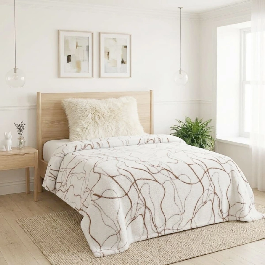 Jacquard Blanket – Stripe Design – image 3