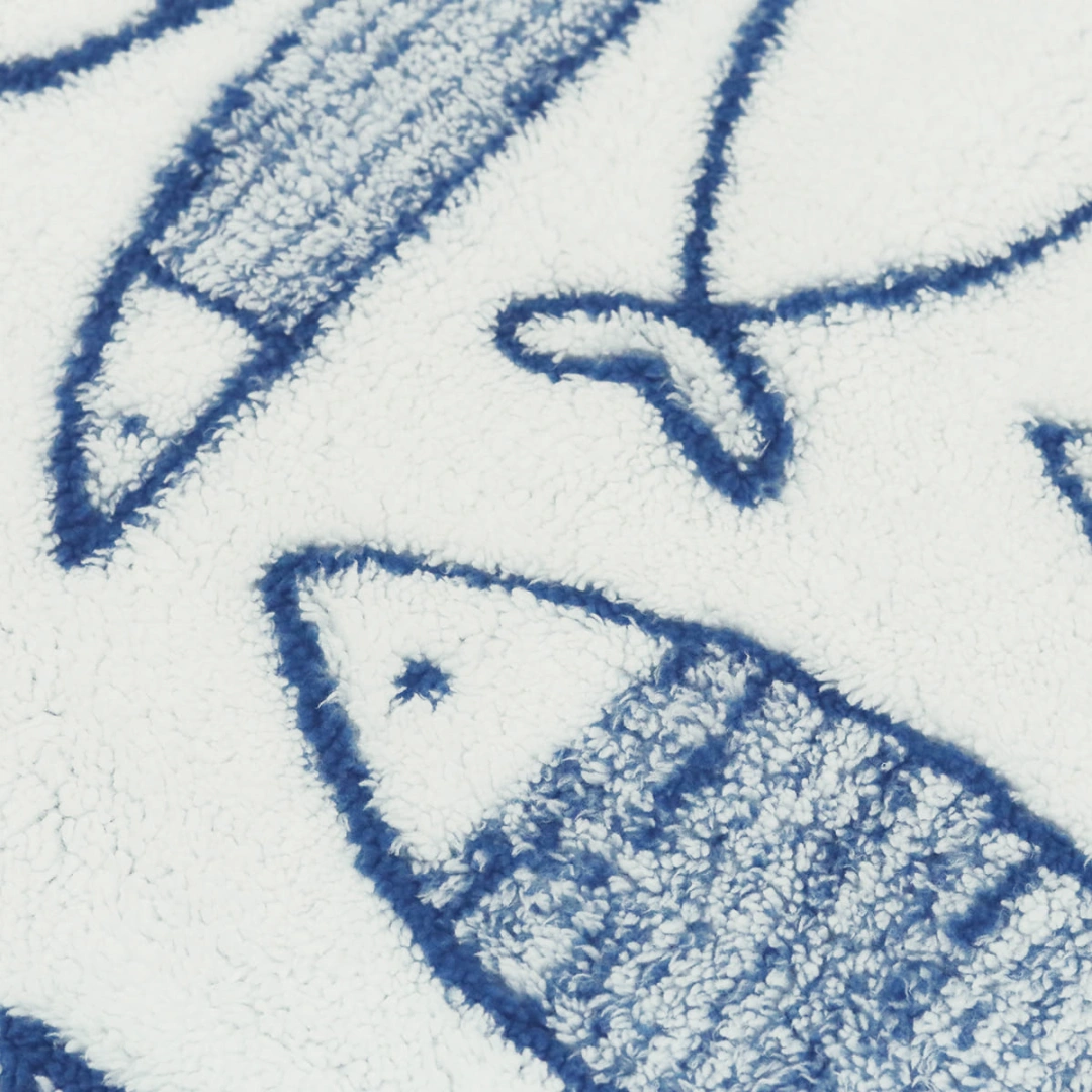 Jacquard Blanket – Fish Design – image 5
