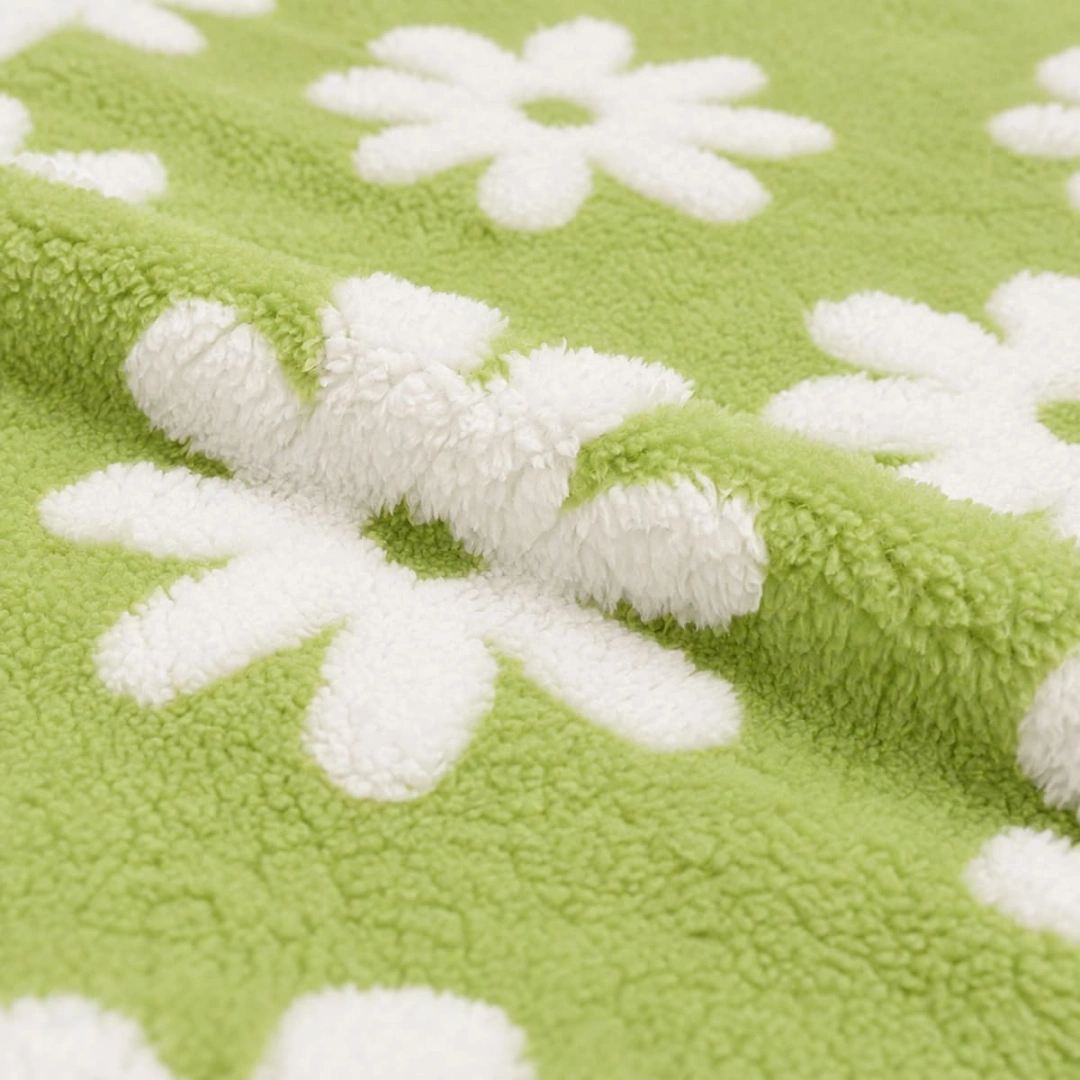 Jacquard Blanket – Daisy Design – image 5