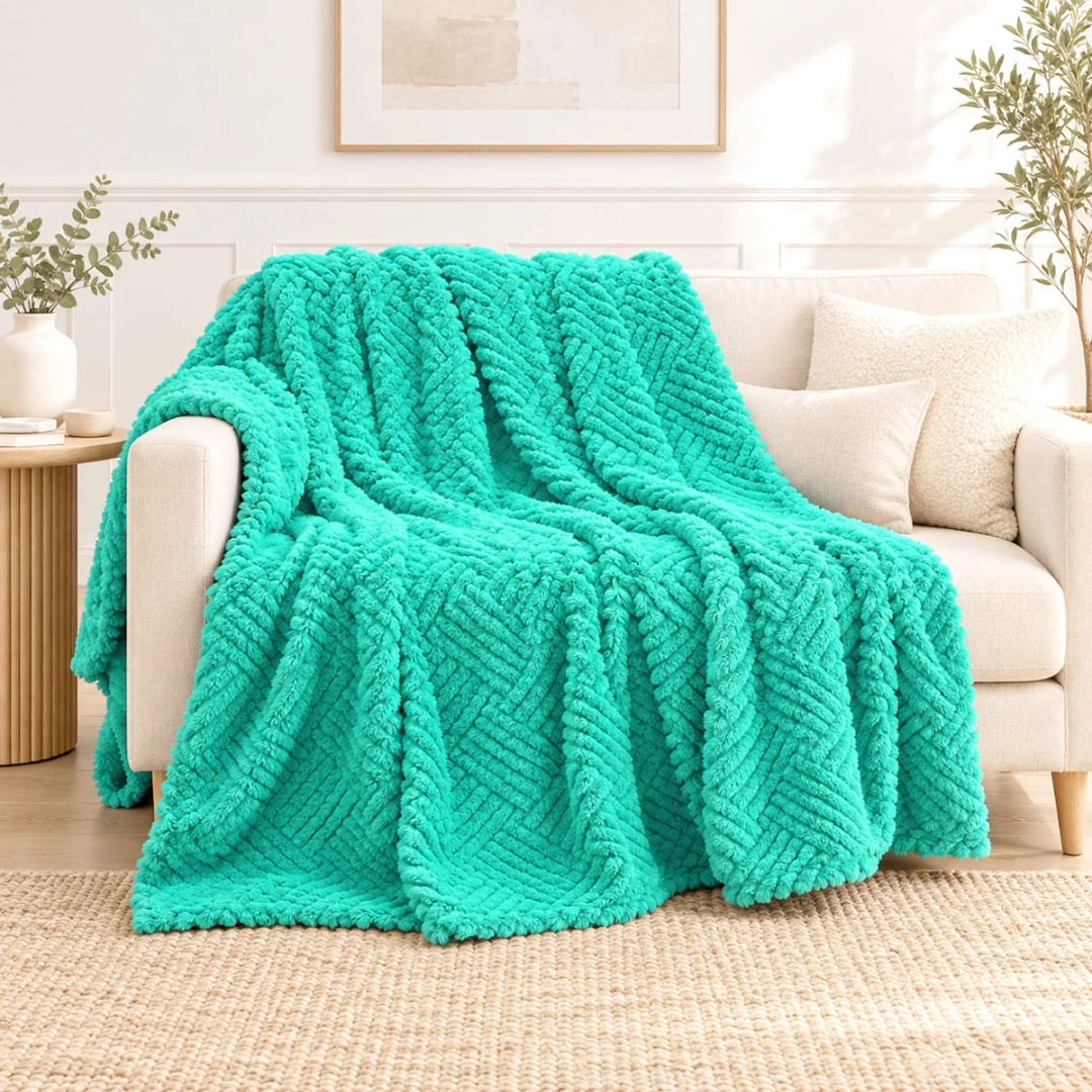 Jacquard Blanket – Woven Design – image 3