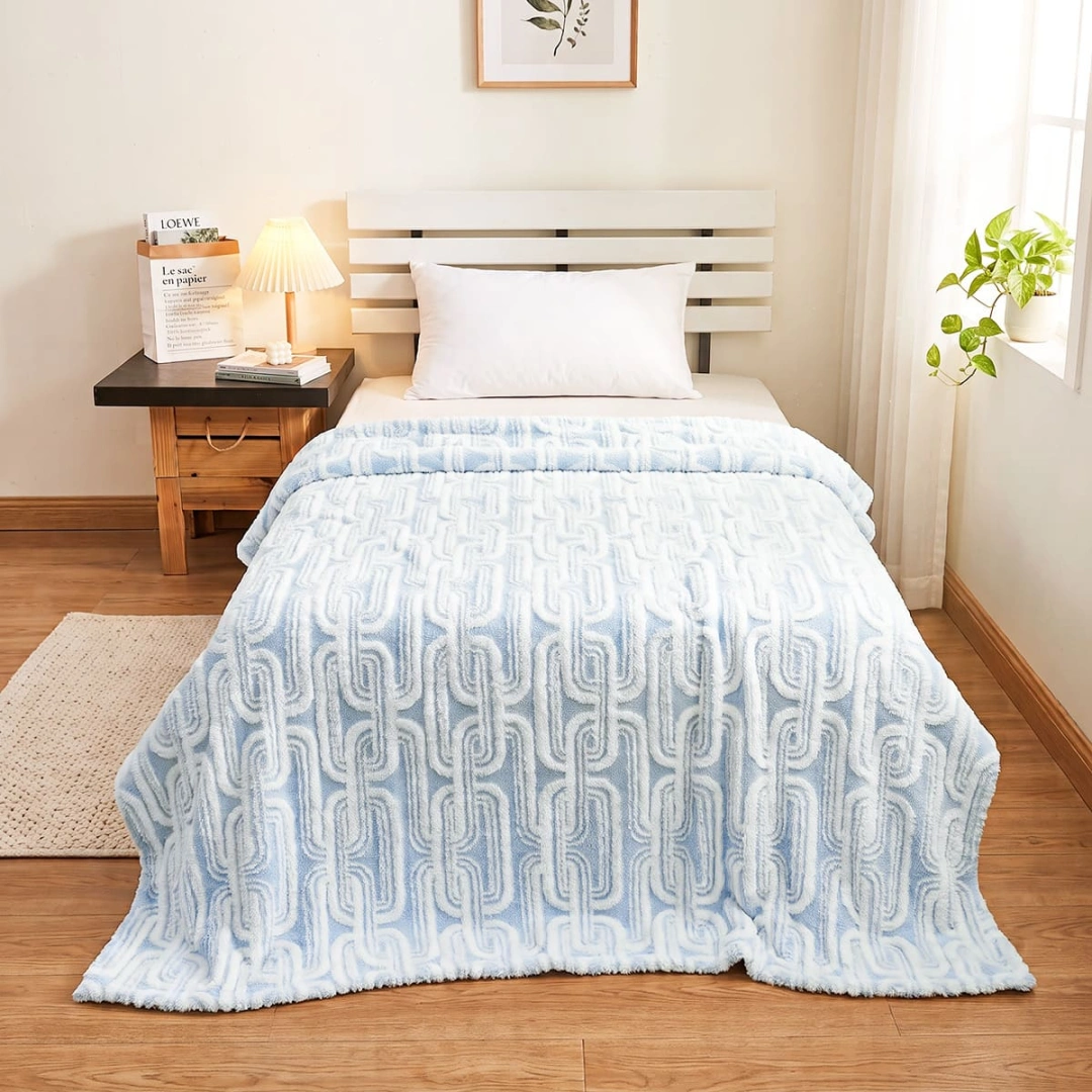 Jacquard Blanket – Chain Design – image 1