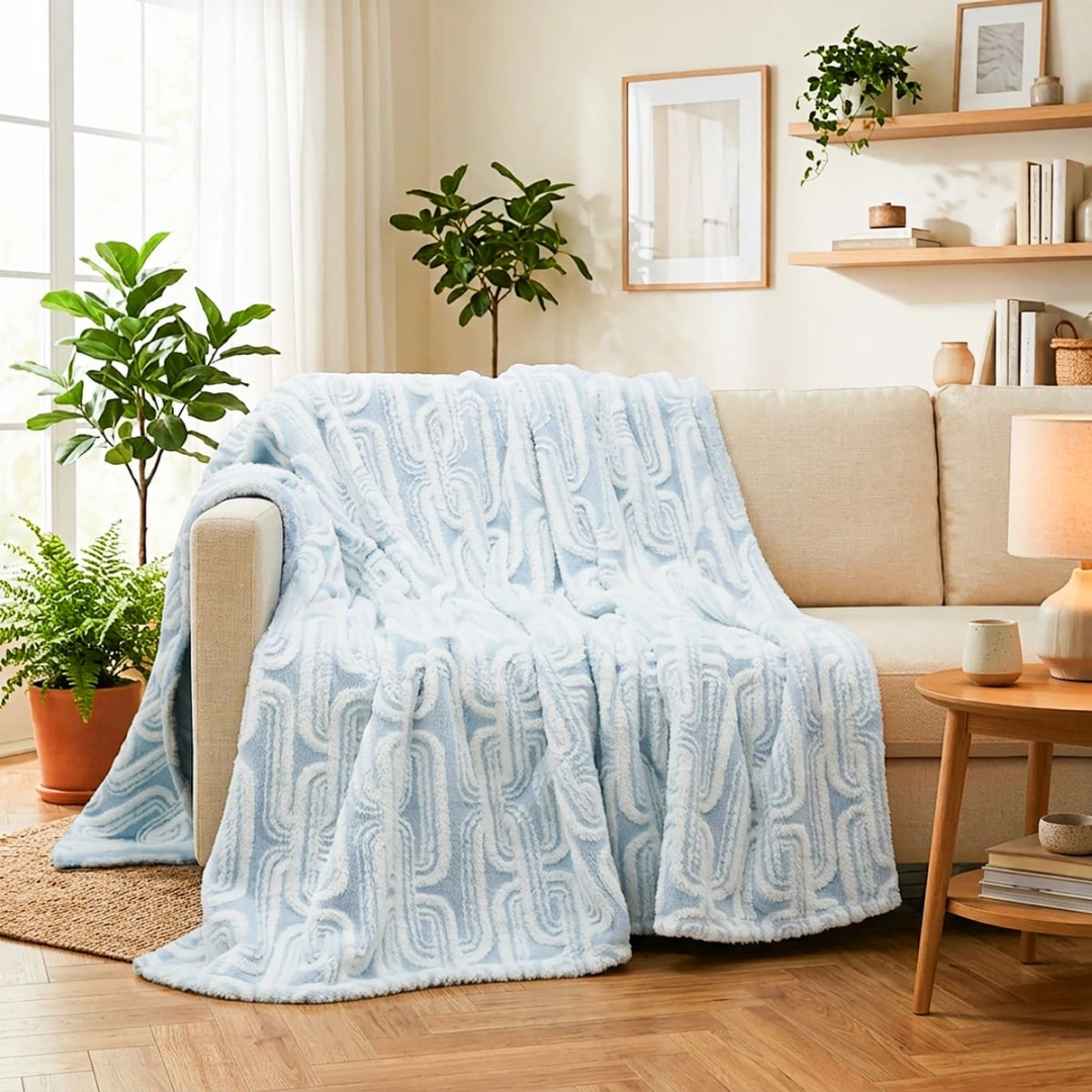 Jacquard Blanket – Chain Design – image 3