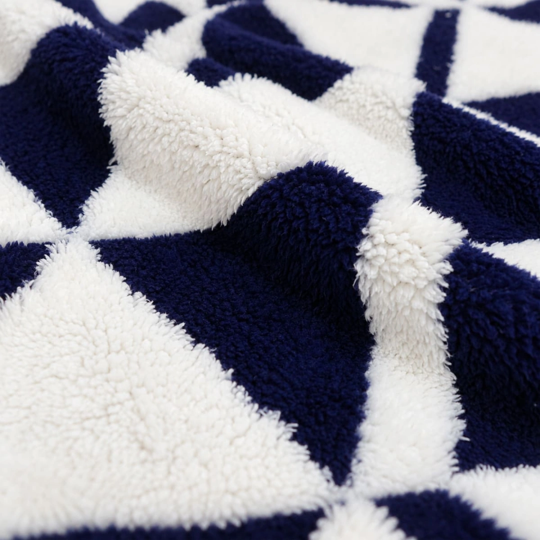 Jacquard Blanket – Triangle Design – image 7
