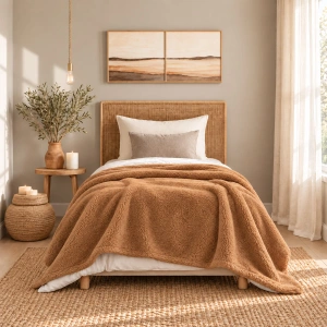 Plush Blanket – Light Steel Blue