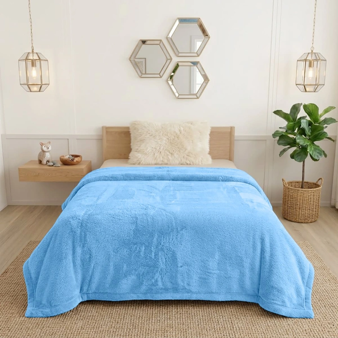 Rabbit Faux Fur Blanket – image 1